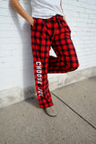 CHOOSE JOY Unisex Flannel Pants - Red