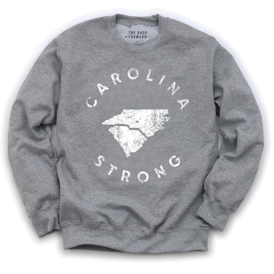CAROLINA STRONG Unisex Pullover Sweatshirt - Heather Grey CAROLINA STRONG Unisex Pullover Sweatshirt - Heather Grey