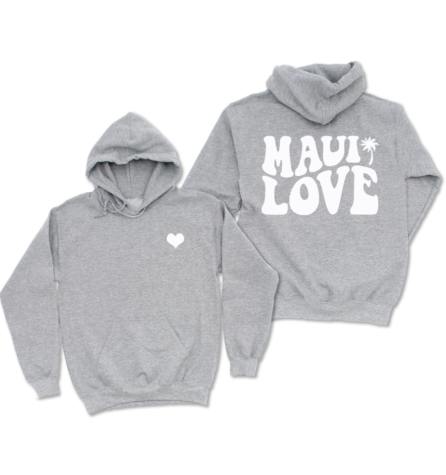 MAUI LOVE' UNISEX HOODIE – The Shop Forward