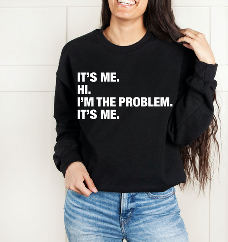 4 Things® 'It's Me' Unisex Pullover Sweatshirt - Black