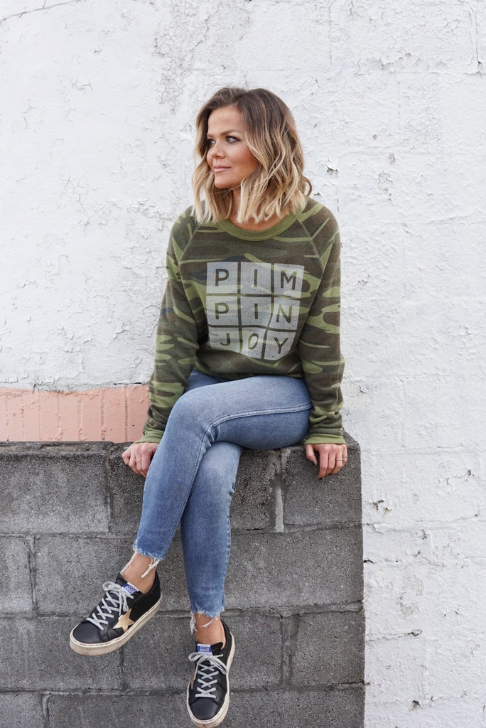 #PIMPINJOY Camouflage Unisex Pullover