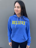 'BELIEVE' Unisex Hoodie Sweatshirt - Heather Royal Blue