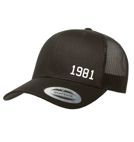 Born Year® Hat - Black (Choose Your Year!) Born Year® Hat - Black (Choose Your Year!)
