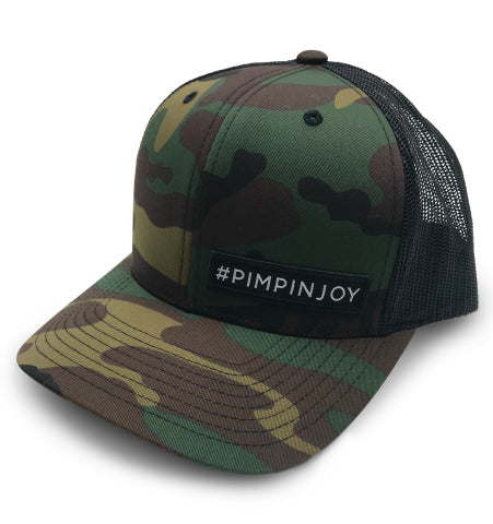 Camo #PIMPINJOY Hat