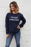 Texas Forever® Unisex Fleece Pullover - Navy