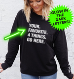 4 THINGS® Custom Lightweight Pullover (GLOW IN THE DARK!)