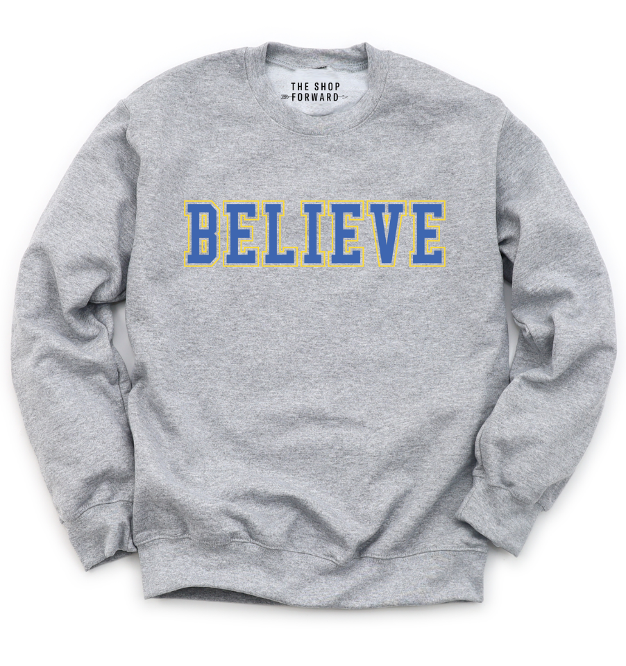 'BELIEVE' UNISEX PULLOVER