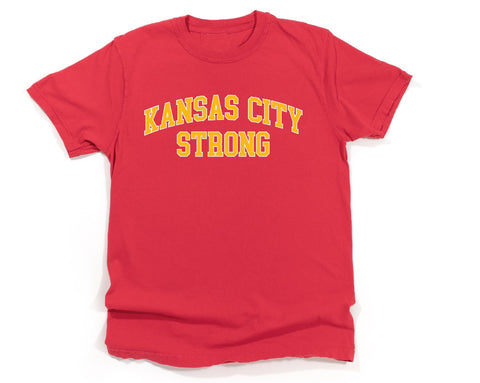 'KANSAS CITY STRONG' Unisex Tee - RED