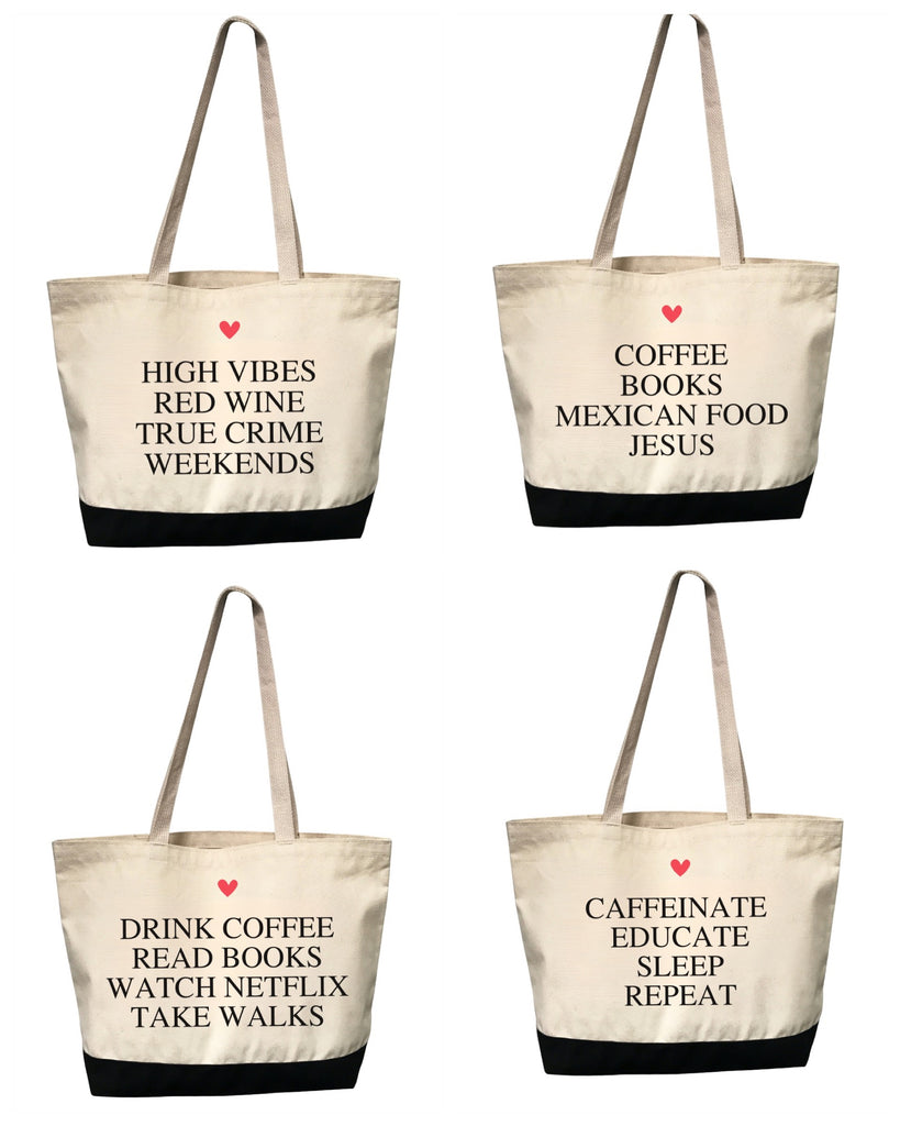 *NEW* 4 THINGS® Personalized Heart Tote Bag (Custom Pre-Order)