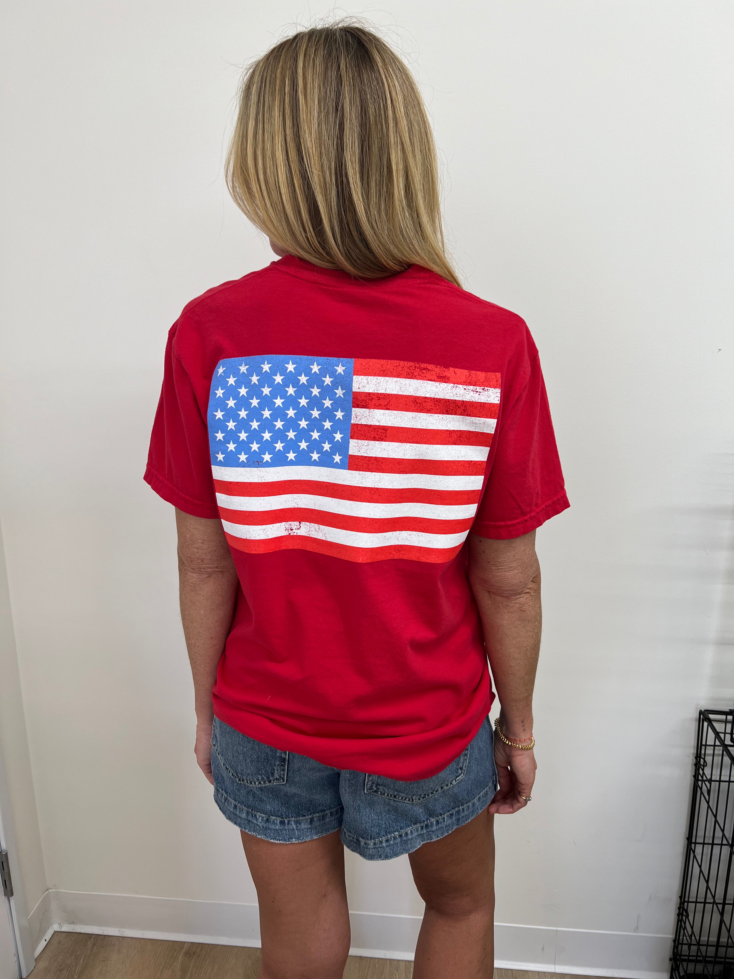 'LOVES JESUS & AMERICA TOO" UNISEX TEE
