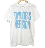TAYLOR'S VERSION T-Shirt - White with Light Blue