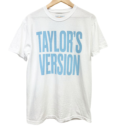 TAYLOR'S VERSION T-Shirt - White with Light Blue
