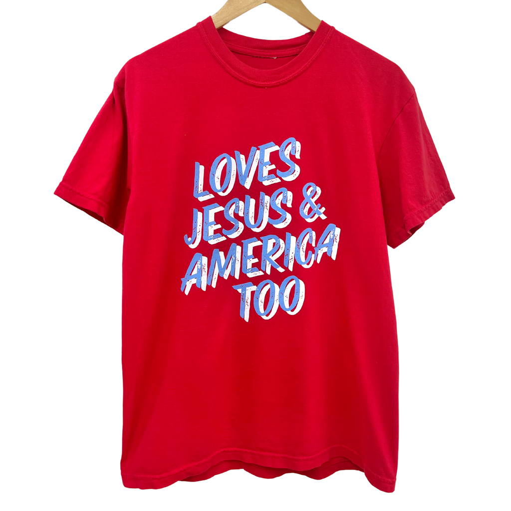 'LOVES JESUS & AMERICA TOO" UNISEX TEE