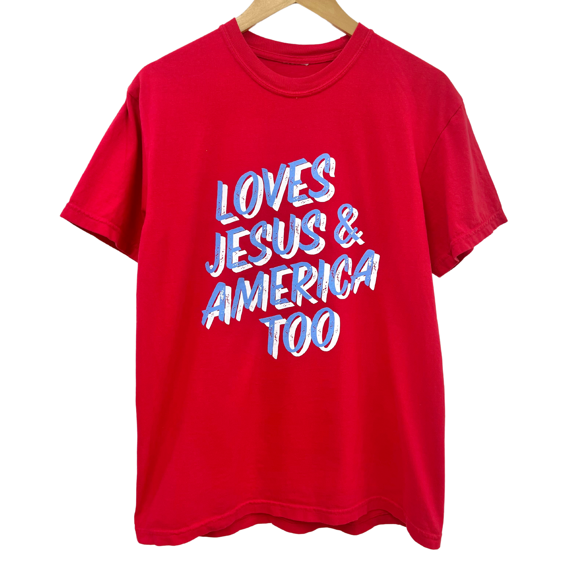 'LOVES JESUS & AMERICA TOO" UNISEX TEE