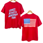 'LOVES JESUS & AMERICA TOO" UNISEX TEE