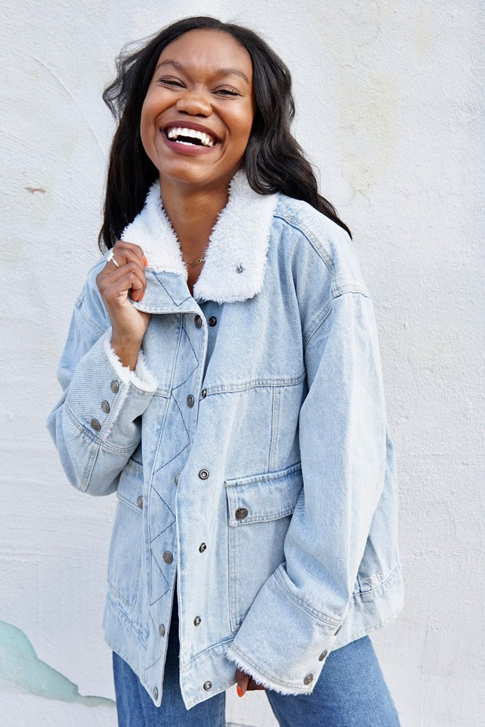 oversized denim jacket