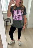 TAYLOR'S VERSION T-Shirt - Graphite + Lavender