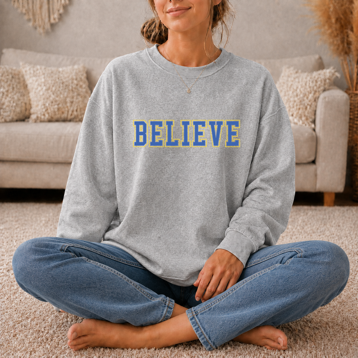 'BELIEVE' UNISEX PULLOVER