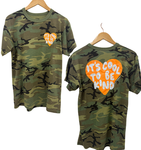 BE KIND Unisex T-Shirt - White + Peach