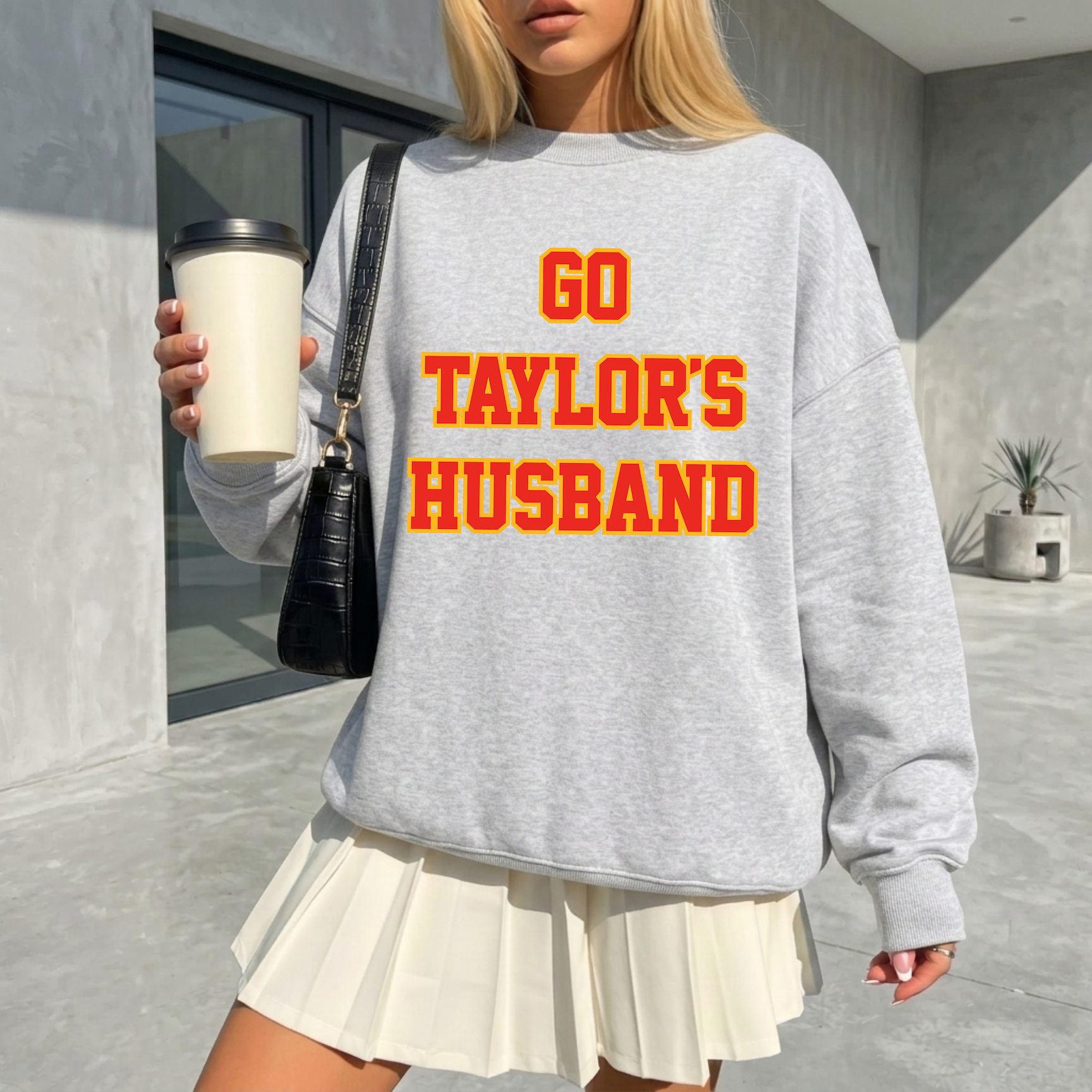 'GO TAYLOR'S HUSBAND' UNISEX PULLOVER