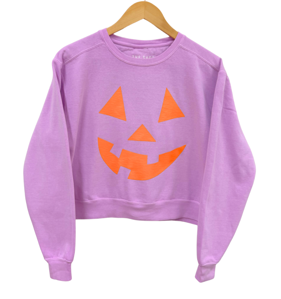 HALLOWEEN WOMEN'S CROPPED PULLOVER