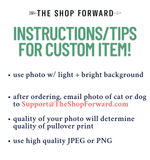 *PERSONALIZED* PHOTO 'FEELING FESTIVE' DOG/CAT PULLOVER - VINTAGE GREEN