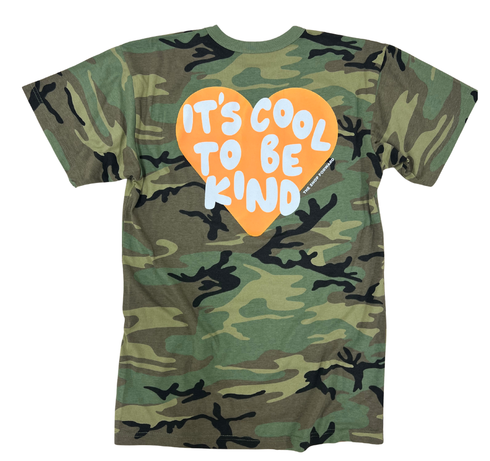 IT'S COOL TO BE KIND' UNISEX TEE - CAMO