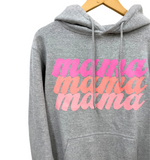 'mama' repeat hoodie - Grey