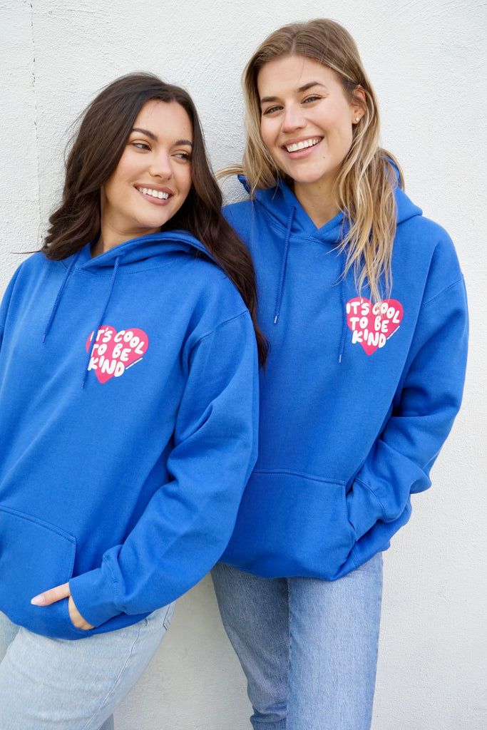 IT'S COOL TO BE KIND' UNISEX HOODIE - BLUE