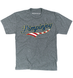 PIMPINJOY Jersey Script Unisex Tee - GREY