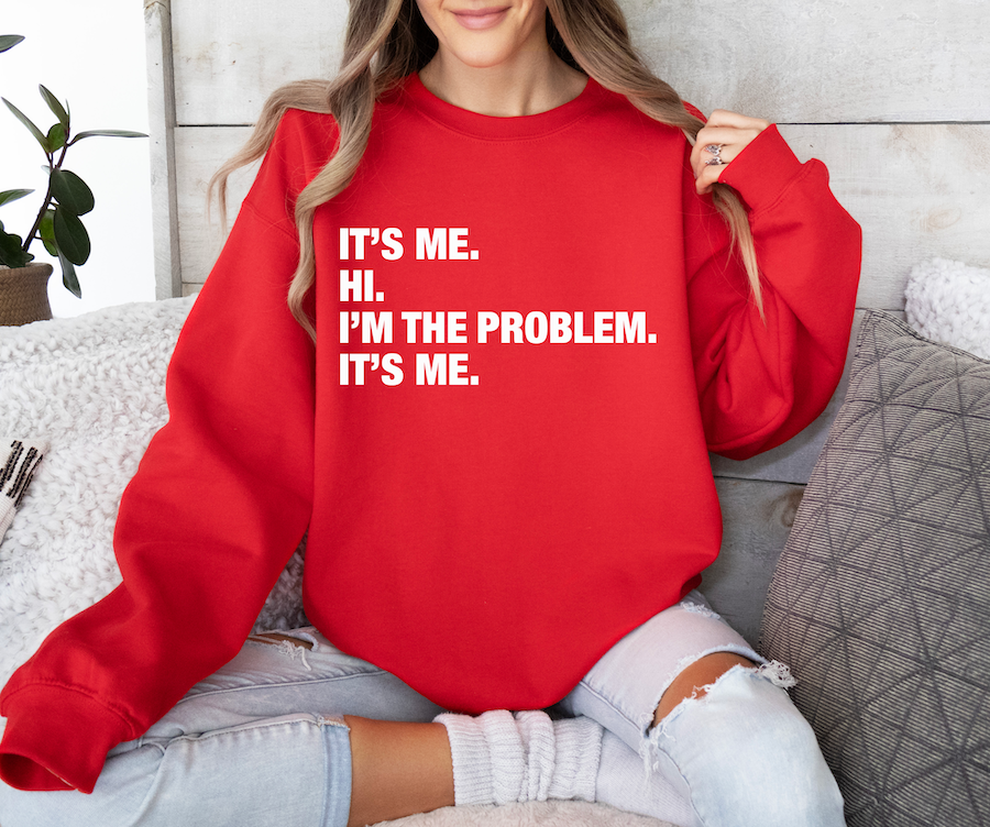 4 Things® 'It's Me' Unisex Pullover Sweatshirt - Red