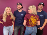 Brooke & Jeffrey Unisex T-Shirt - Maroon