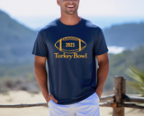 '2023 TURKEY BOWL' Vintage Print Unisex Tee - NAVY