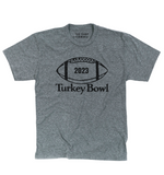 '2023 TURKEY BOWL' Vintage Print Unisex Tee - Heather Grey