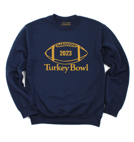 2023 TURKEY BOWL' Vintage Print Unisex Pullover - NAVY
