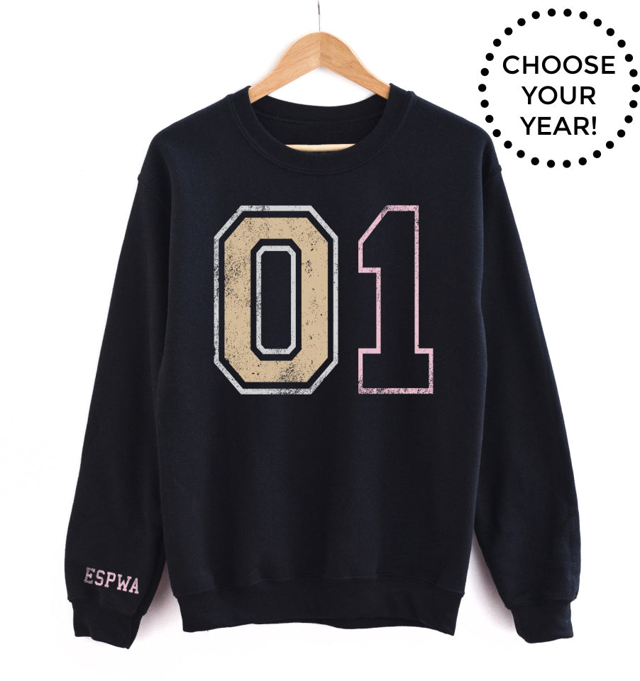 00's BORN YEAR® UNISEX PULLOVER - CHOOSE YOUR YEAR! (00-09)