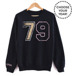 70's BORN YEAR® UNISEX PULLOVER - CHOOSE YOUR YEAR! (70-79)