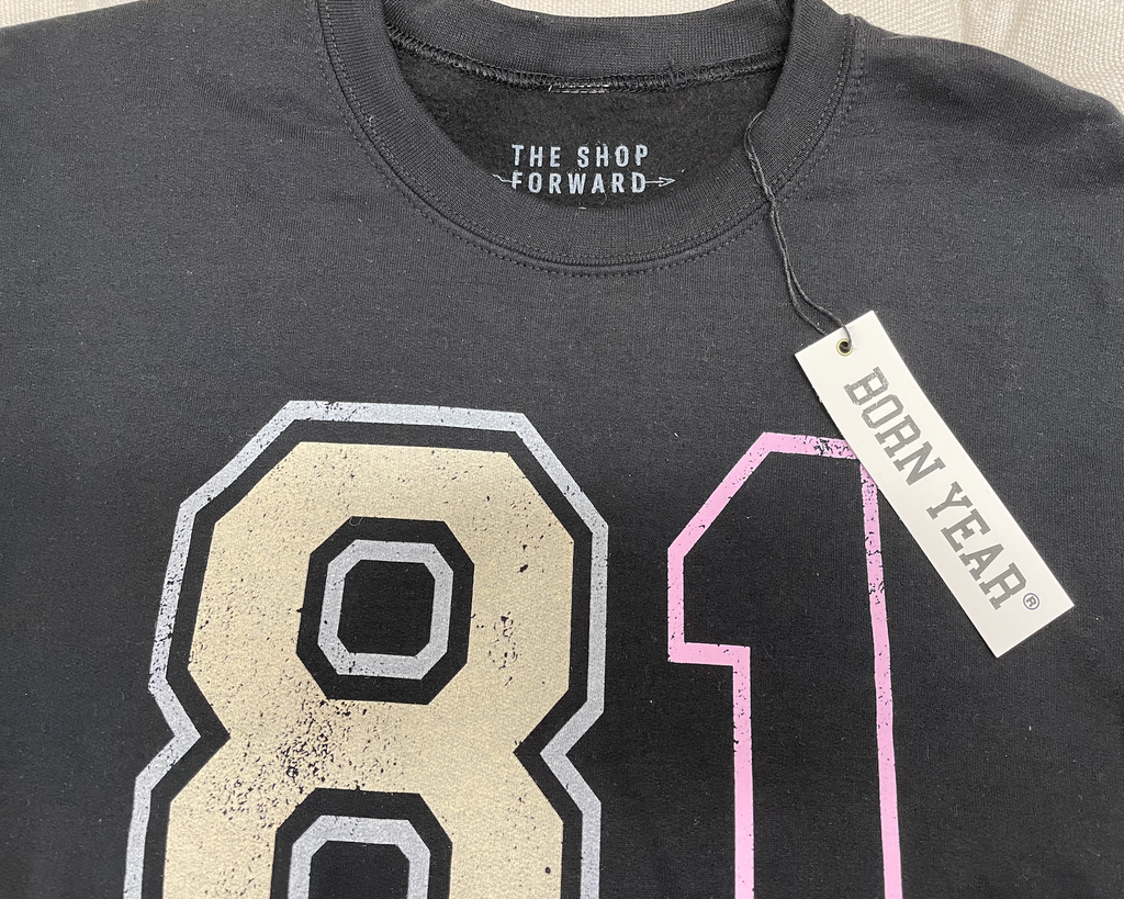 80'S BORN YEAR® UNISEX PULLOVER - CHOOSE YOUR YEAR! (80-89)