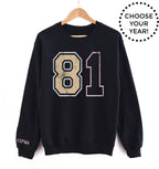 80'S BORN YEAR® UNISEX PULLOVER - CHOOSE YOUR YEAR! (80-89)