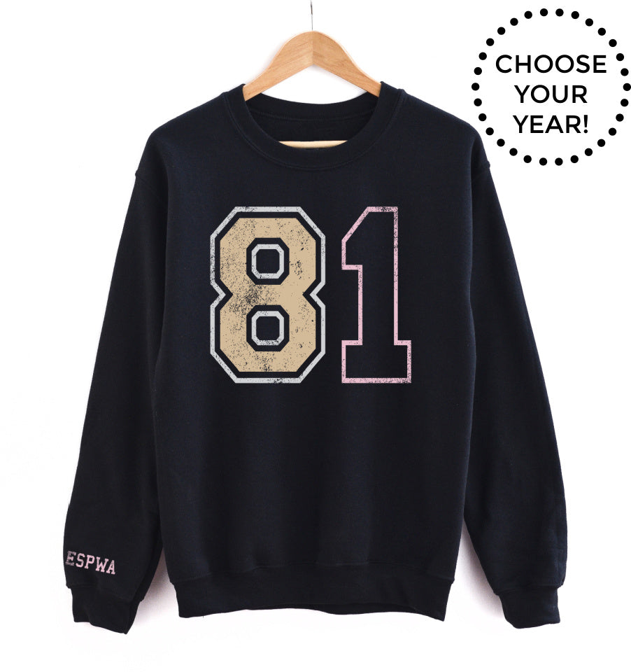 80'S BORN YEAR® UNISEX PULLOVER - CHOOSE YOUR YEAR! (80-89)