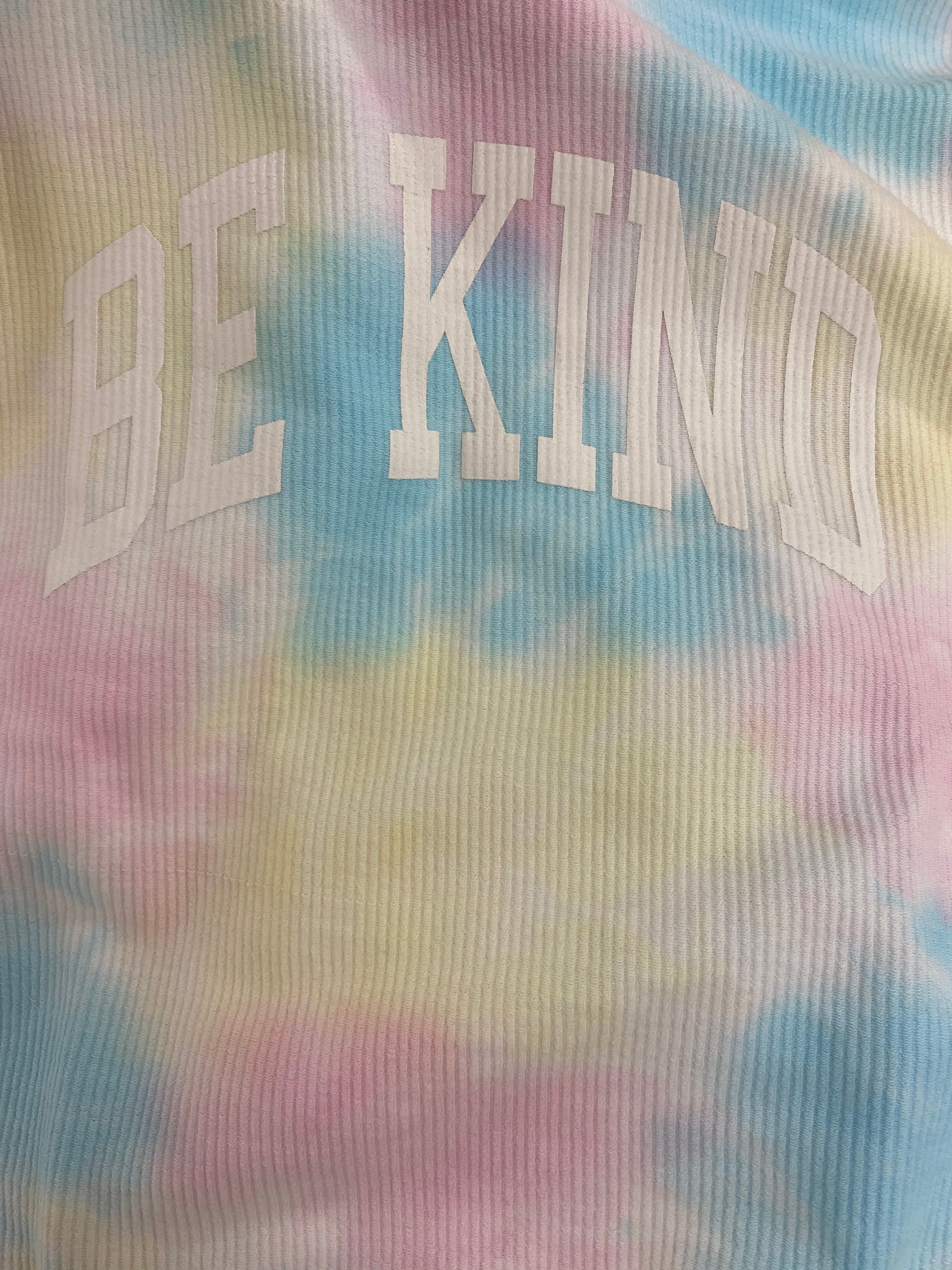 'BE KIND' UNISEX CORDED CREW