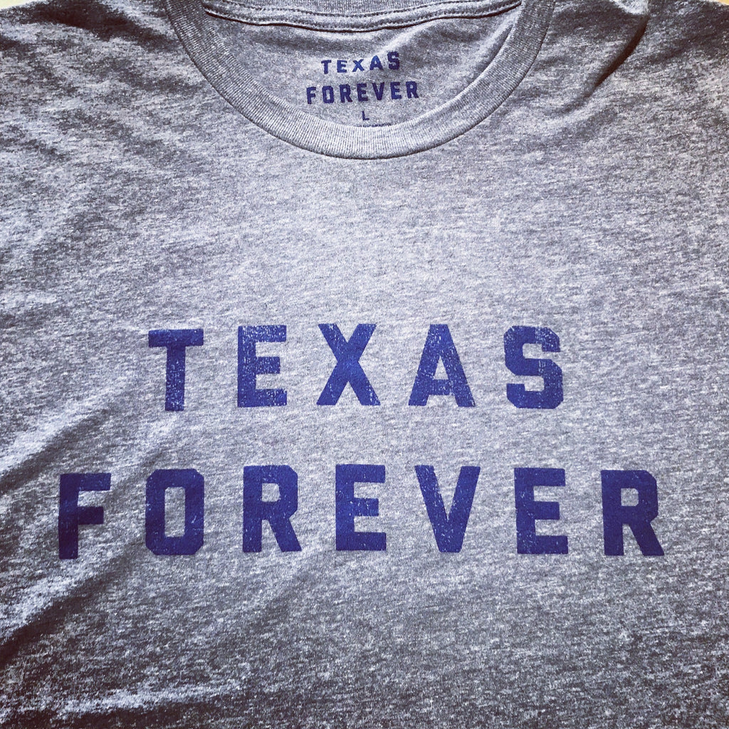 TEXAS FOREVER® Unisex T-Shirt - Grey + Navy