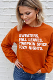 4 THINGS® Fall Pullover - Burnt Orange