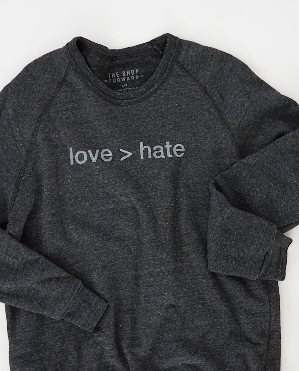 'love > hate' UNISEX PULLOVER