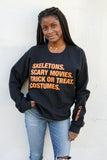 4 Things® Halloween Pullover Sweatshirt - BLACK