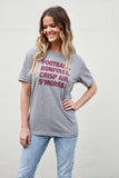 4 Things® Fall Unisex T-Shirt - Grey + Maroon