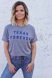 TEXAS FOREVER® Unisex T-Shirt - Grey + Navy