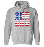 American Flag #PIMPINJOY Squares Unisex Hoodie - Grey