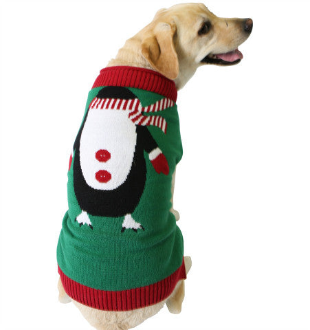 Ugly Christmas Dog Sweater - Penguin