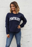 #PIMPINJOY Collegiate Unisex Pullover - Navy